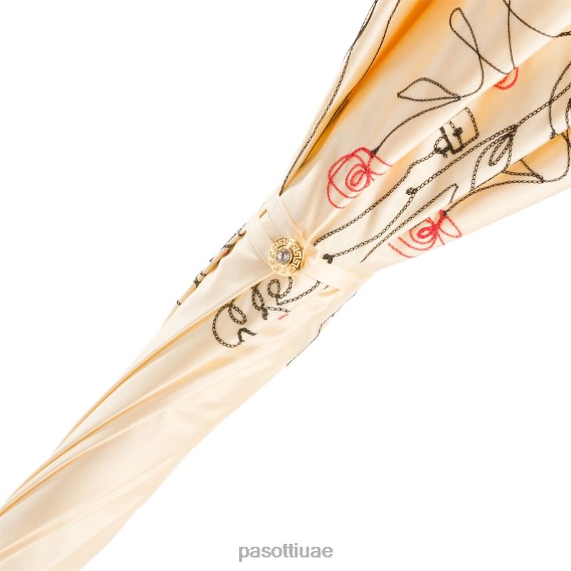 مظلة | 222 plat-300 t8 - مظلة رسم عاجية، قماش مزدوج PASOTTI Z446V534